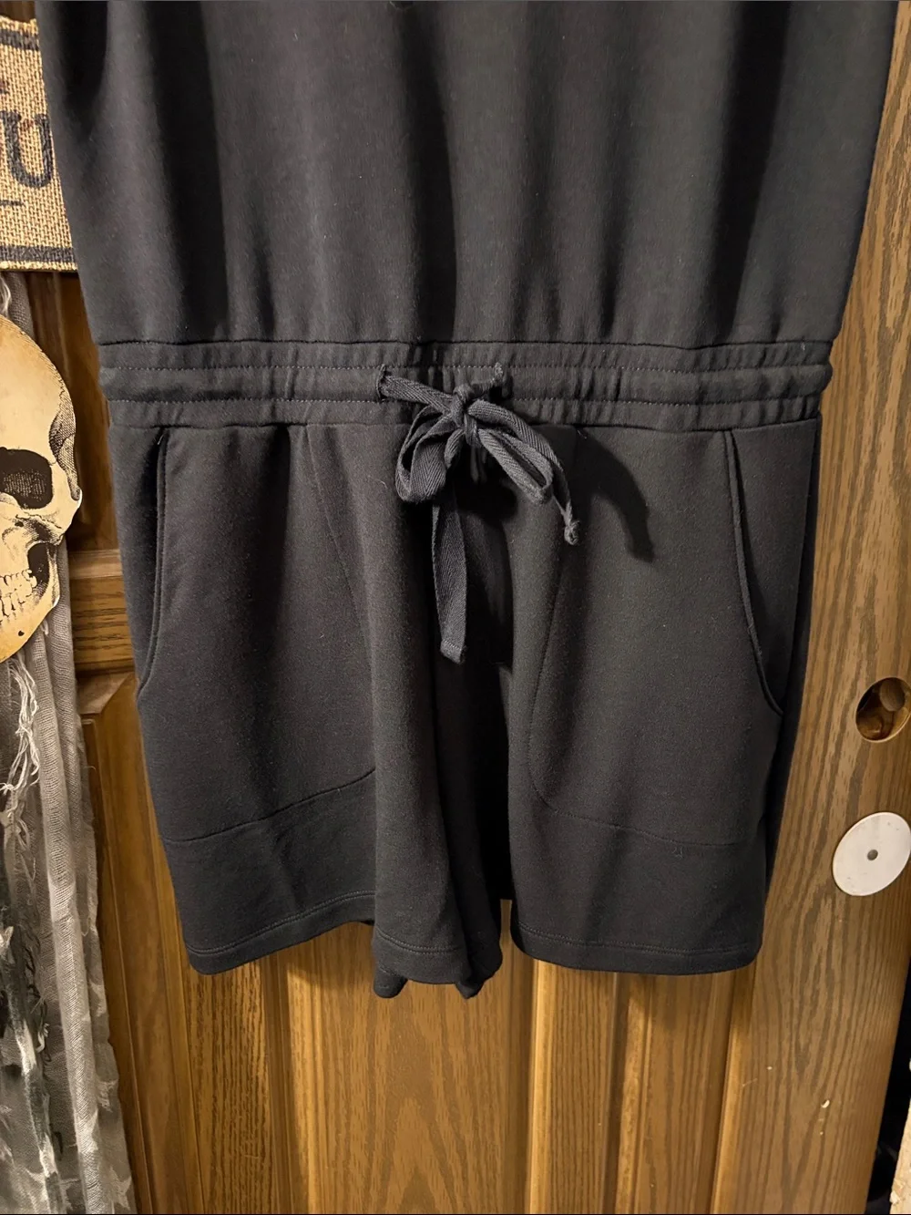 Calvin Klein Black Sleeveless V-Neck Romper